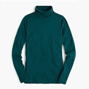 J.Crew Tissue Turtleneck in Dark Spruce (Dark Green) - Size L